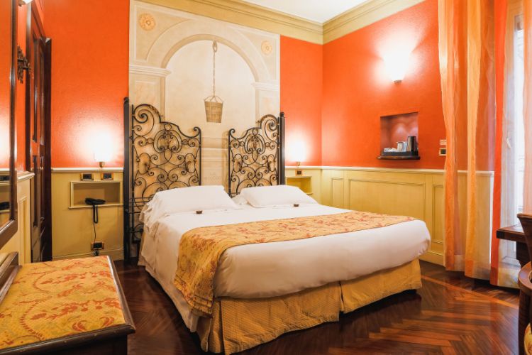 Camera doppia deluxe con terrazzo Art Hotel Commercianti Bologna Camera doppia deluxe con terrazzo Art Hotel Commercianti Bologna