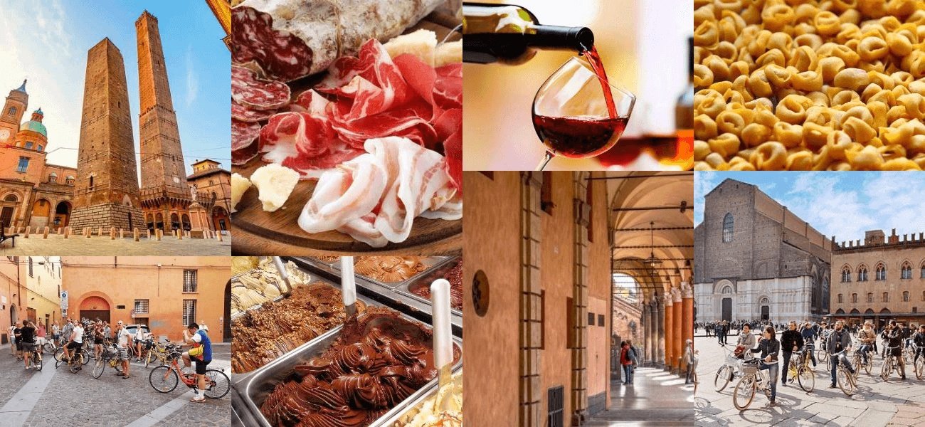 TOUR ENOGASTRONOMICO DI BOLOGNA IN BICICLETTA TOUR ENOGASTRONOMICO DI BOLOGNA IN BICICLETTA